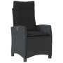 Garten-Liegesessel mit schwarzen Kunststoff-Rattan-Kissen. von , Gartenstühle - Ref: Foro24-365209, Preis: 151,09 €, Rabatt: %