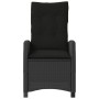Sillón reclinable de jardín con cojines ratán sintético negro by , Garden chairs - Ref: Foro24-365209, Price: 151,09 €, Disco...