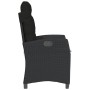 Garten-Liegesessel mit schwarzen Kunststoff-Rattan-Kissen. von , Gartenstühle - Ref: Foro24-365209, Preis: 151,09 €, Rabatt: %