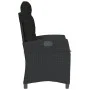 Sillón reclinable de jardín con cojines ratán sintético negro by , Garden chairs - Ref: Foro24-365209, Price: 166,94 €, Disco...