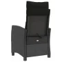 Sillón reclinable de jardín con cojines ratán sintético negro by , Garden chairs - Ref: Foro24-365209, Price: 166,94 €, Disco...