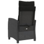 Sillón reclinable de jardín con cojines ratán sintético negro by , Garden chairs - Ref: Foro24-365209, Price: 151,09 €, Disco...