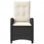Sillones reclinable jardín cojines 2 uds ratán sintético negro de , Sillas de jardín - Ref: Foro24-365216, Precio: 239,11 €, ...