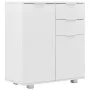 Aparador de aglomerado blanco brillante 71x35x80 cm de vidaXL, Aparadores - Ref: Foro24-283715, Precio: 125,91 €, Descuento: %