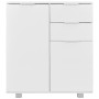 Aparador de aglomerado blanco brillante 71x35x80 cm de vidaXL, Aparadores - Ref: Foro24-283715, Precio: 127,97 €, Descuento: %