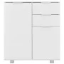 Aparador de aglomerado blanco brillante 71x35x80 cm de vidaXL, Aparadores - Ref: Foro24-283715, Precio: 125,91 €, Descuento: %