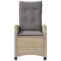 Sillones reclinables jardín y cojines beige mix 2 uds ratán PE by , Garden chairs - Ref: Foro24-365221, Price: 260,71 €, Disc...
