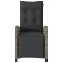 Graues Gartenliegesofa mit Fußstütze aus synthetischem Rattan von , Gartenstühle - Ref: Foro24-365235, Preis: 162,36 €, Rabat...