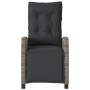 Graues Gartenliegesofa mit Fußstütze aus synthetischem Rattan von , Gartenstühle - Ref: Foro24-365235, Preis: 128,73 €, Rabat...