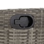 Sillón reclinable de jardín con reposapiés ratán sintético gris by , Garden chairs - Ref: Foro24-365235, Price: 128,73 €, Dis...