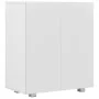 Aparador de aglomerado blanco brillante 71x35x80 cm de vidaXL, Aparadores - Ref: Foro24-283715, Precio: 125,91 €, Descuento: %