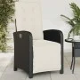 Gartenliegen mit Fußstützen, 2 Stück, aus schwarzem PE-Rattan. von , Gartenstühle - Ref: Foro24-365192, Preis: 270,28 €, Raba...