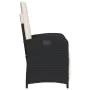 Sillones reclinables jardín con reposapiés 2 uds ratán PE negro by , Garden chairs - Ref: Foro24-365192, Price: 270,28 €, Dis...