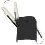 Sillones reclinables jardín con reposapiés 2 uds ratán PE negro by , Garden chairs - Ref: Foro24-365192, Price: 270,28 €, Dis...