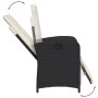 Sillones reclinables jardín con reposapiés 2 uds ratán PE negro by , Garden chairs - Ref: Foro24-365192, Price: 276,53 €, Dis...