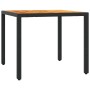 Gartenmöbel-Set, 5-teilig, mit schwarzen Polstern aus synthetischem Rattan von , Gartensets - Ref: Foro24-3212037, Preis: 462...