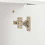 Aparador de aglomerado blanco brillante 71x35x80 cm de vidaXL, Aparadores - Ref: Foro24-283715, Precio: 127,97 €, Descuento: %