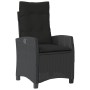 Set comedor de jardín 3 pzas con cojines ratán sintético negro by , Garden sets - Ref: Foro24-3212662, Price: 382,03 €, Disco...