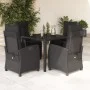 Gartenmöbel-Set, 5-teilig, mit schwarzen Polstern aus synthetischem Rattan von , Gartensets - Ref: Foro24-3212636, Preis: 630...