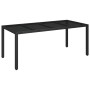 Set de comedor de jardín 7 pzas y cojines ratán sintético negro by , Garden sets - Ref: Foro24-3212641, Price: 924,89 €, Disc...