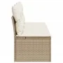 3-Sitzer-Gartensofa mit beigen Polstern aus synthetischem Rattan von , Outdoor-Sofas - Ref: Foro24-366077, Preis: 177,51 €, R...