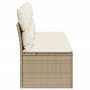 Sofá de jardín de 3 plazas con cojines ratán sintético beige by , Outdoor sofas - Ref: Foro24-366077, Price: 169,30 €, Discou...