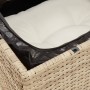Sofá de jardín de 3 plazas con cojines ratán sintético beige by , Outdoor sofas - Ref: Foro24-366077, Price: 169,30 €, Discou...