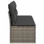 Sofá de jardín de 3 plazas con cojines ratán sintético gris de , Sofás de exterior - Ref: Foro24-366139, Precio: 164,04 €, De...
