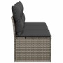 Sofá de jardín de 3 plazas con cojines ratán sintético gris by , Outdoor sofas - Ref: Foro24-366139, Price: 153,66 €, Discoun...