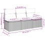 Sofá de jardín de 3 plazas con cojines ratán sintético gris by , Outdoor sofas - Ref: Foro24-366139, Price: 153,66 €, Discoun...