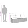 Sofá de jardín de 3 plazas con cojines ratán sintético gris by , Outdoor sofas - Ref: Foro24-366139, Price: 153,66 €, Discoun...