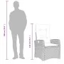 Set de muebles jardín 5 pzas con cojines ratán sintético negro by , Garden sets - Ref: Foro24-3212629, Price: 632,52 €, Disco...
