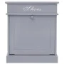 Schuhregal aus grauem Paulownia-Holz, 50 x 28 x 58 cm von vidaXL, Schuhregale und Schuhorganisatoren - Ref: Foro24-284084, Pr...