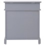 Mueble zapatero de madera de Paulownia gris 50x28x58 cm de vidaXL, Zapateros y organizadores de calzado - Ref: Foro24-284084,...