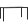 Set de comedor de jardín 7 pzas y cojines ratán sintético negro by , Garden sets - Ref: Foro24-3212021, Price: 754,57 €, Disc...