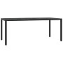 Garten-Essgruppe 7-teilig mit schwarzen Polstern aus synthetischem Rattan von , Gartensets - Ref: Foro24-3212028, Preis: 647,...