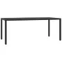 Set de comedor de jardín 7 pzas y cojines ratán sintético negro by , Garden sets - Ref: Foro24-3212028, Price: 775,04 €, Disc...