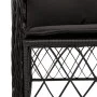 Garten-Essgruppe 7-teilig mit schwarzen Polstern aus synthetischem Rattan von , Gartensets - Ref: Foro24-3212028, Preis: 775,...