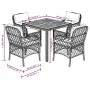 Set comedor de jardín 5 piezas con cojines ratán sintético gris by , Garden sets - Ref: Foro24-3212049, Price: 466,67 €, Disc...