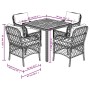 Set comedor de jardín 5 piezas con cojines ratán sintético gris by , Garden sets - Ref: Foro24-3212049, Price: 477,68 €, Disc...