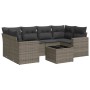 Set de sofás de jardín 7 piezas con cojines ratán PE gris by , Modular outdoor sofas - Ref: Foro24-3251057, Price: 457,74 €, ...
