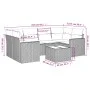 7-teiliges Gartensofa-Set mit grauen PE-Rattan-Kissen. von , Modulare Sofas für den Außenbereich - Ref: Foro24-3251057, Preis...