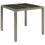 Garten-Essgruppe, 3-teilig, mit grauen Polstern aus synthetischem Rattan von , Gartensets - Ref: Foro24-3212894, Preis: 388,0...