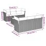 Set de sofás de jardín 7 piezas con cojines ratán PE gris by , Garden sets - Ref: Foro24-3249099, Price: 437,22 €, Discount: %