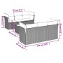 Set de sofás de jardín 7 piezas con cojines ratán PE gris by , Garden sets - Ref: Foro24-3249099, Price: 443,42 €, Discount: %