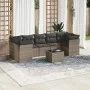 Set de sofás de jardín 8 pzas y cojines ratán sintético gris by , Garden sets - Ref: Foro24-3249129, Price: 490,12 €, Discoun...