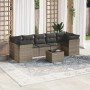 Set de sofás de jardín 8 pzas y cojines ratán sintético gris by , Garden sets - Ref: Foro24-3249129, Price: 481,68 €, Discoun...