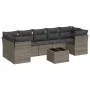 Set de sofás de jardín 8 pzas y cojines ratán sintético gris by , Garden sets - Ref: Foro24-3249129, Price: 490,12 €, Discoun...