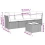 Gartensofa-Set mit 5-teiligen Kissen aus synthetischem Rattan in Beige. von , Gartensets - Ref: Foro24-3249078, Preis: 304,04...
