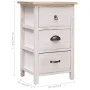 Armario auxiliar de madera de paulownia 35x25x57 cm de vidaXL, Cajoneras - Ref: Foro24-284076, Precio: 81,78 €, Descuento: %